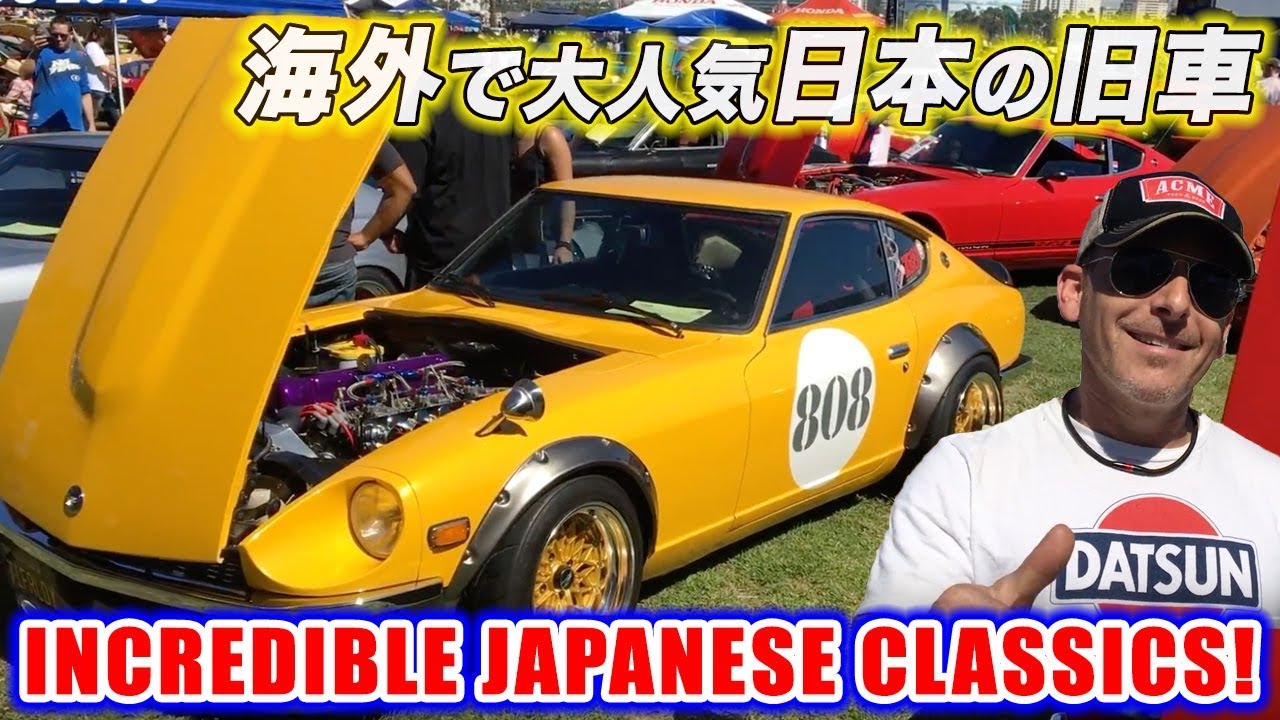 Massive Gathering of Japanese Classic Cars in America-  Japanese Classic Car Show Long Beach