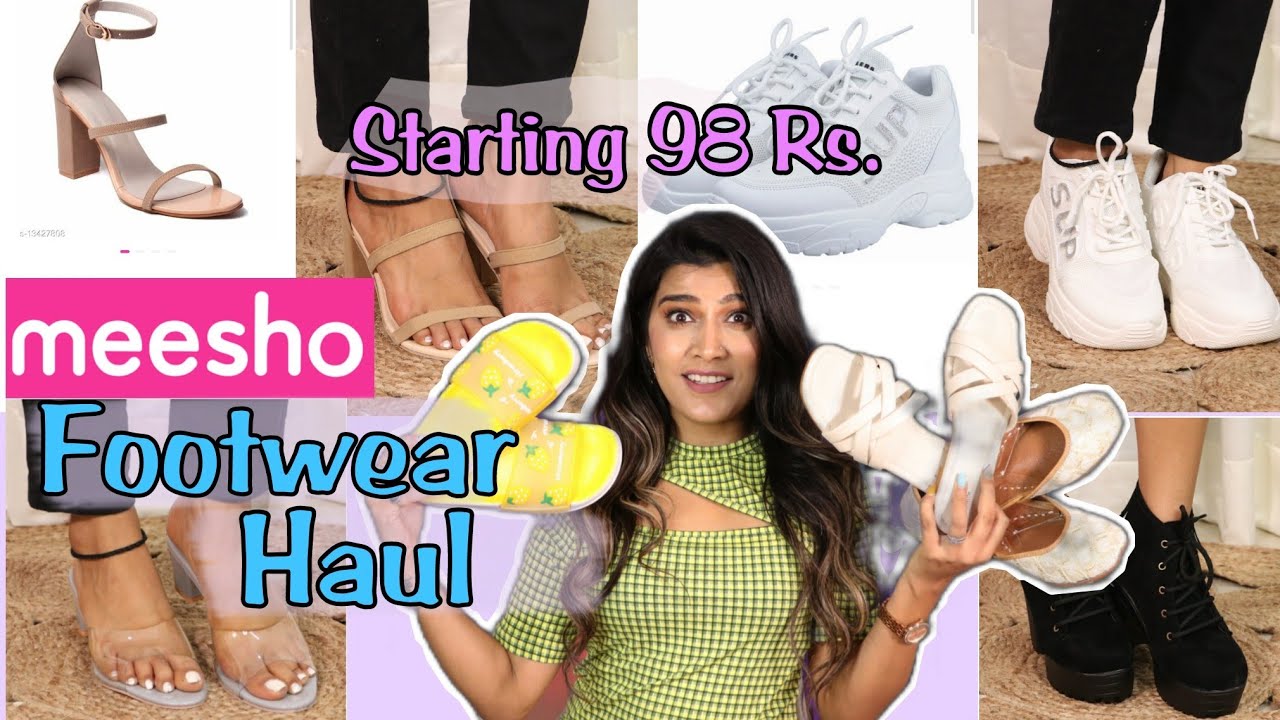 I Tried *MEESHO Footwear* & OMG😱 | Heels Sneakers 😍| Super Style Tips