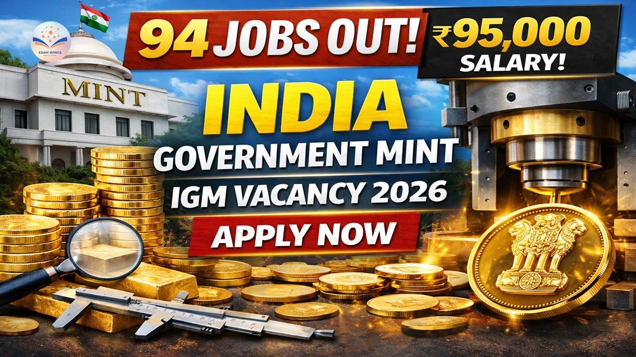 IGM Vacancy 2026 | Apply Online | Eligibility, Age Limit & Fees