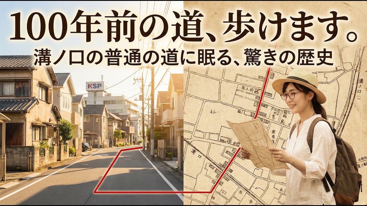 なぜここに道が？溝ノ口の「100年前から変わらない道」を歩いてみた結果…
