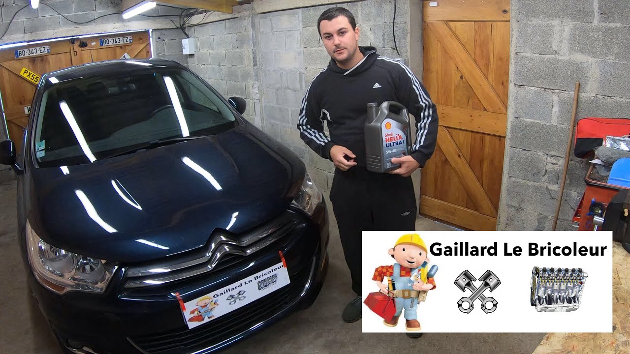 Vidange moteur et filtre à huile Citroen C4 1.6 VTI