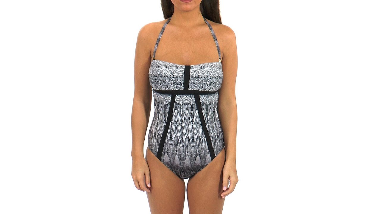 Luxe by Lisa Vogel Royal Treatment Bandeau Maillot | SwimOutlet.com