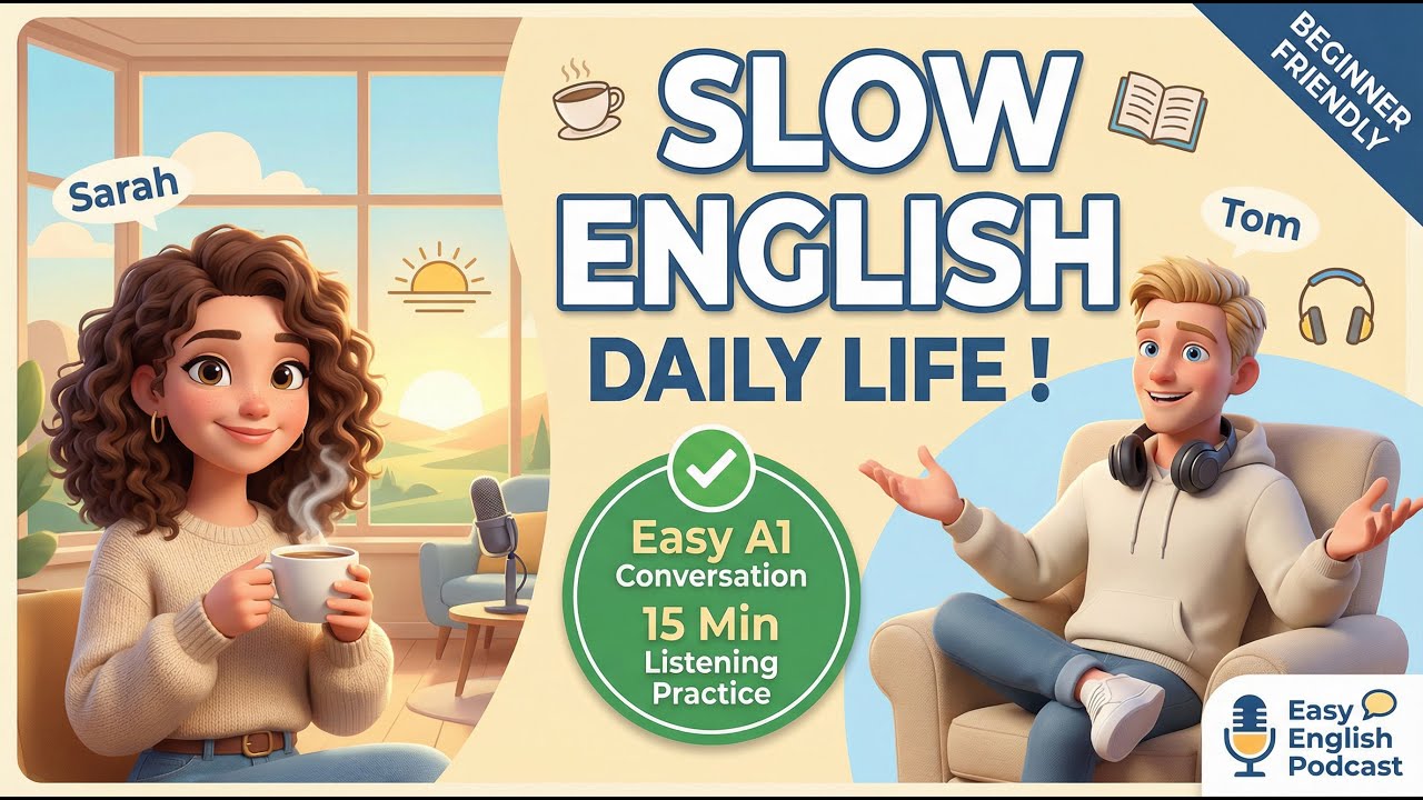 Daily Life English Conversation | A1 Beginner Listening Practice | Easy English Podcast