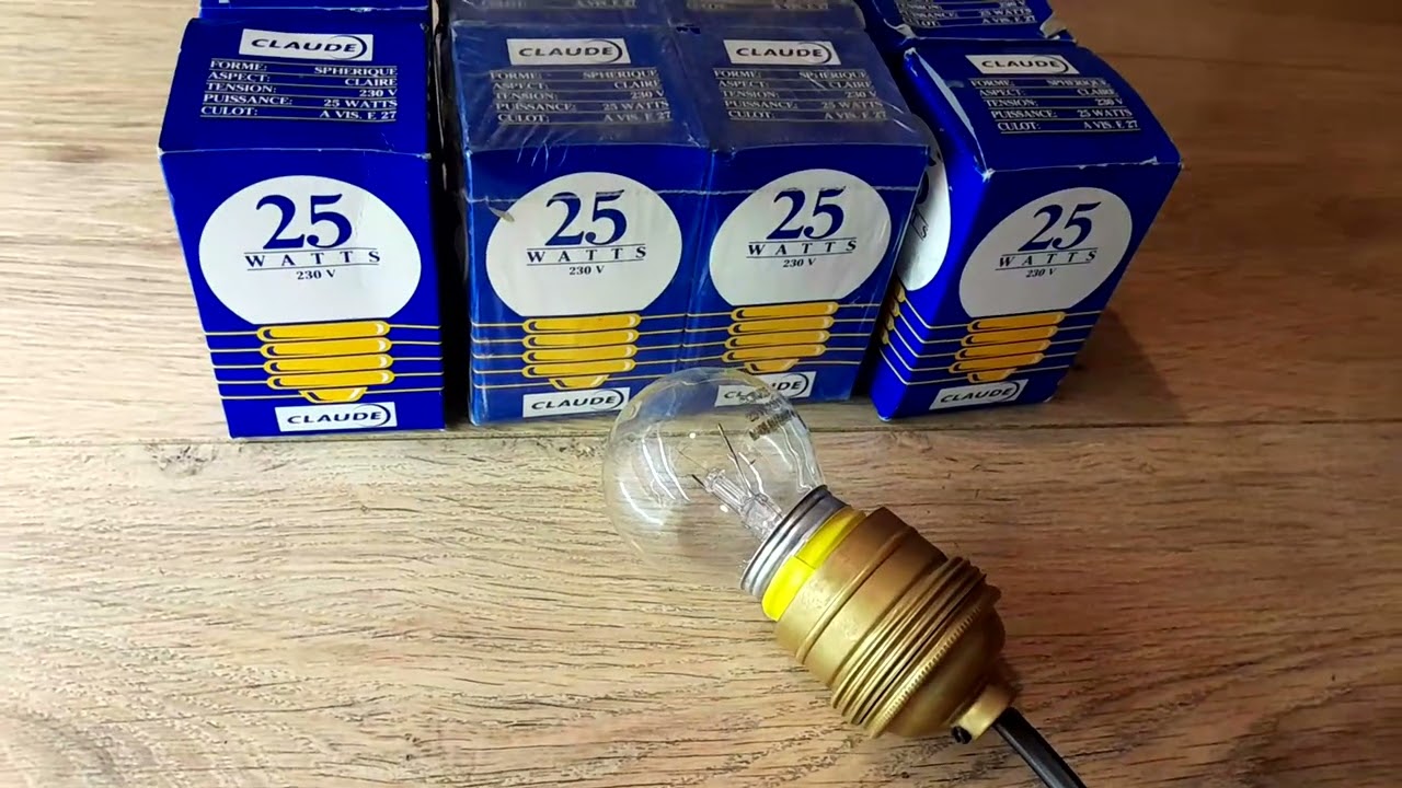 lampe CLAUDE incandescente sphérique [25w]