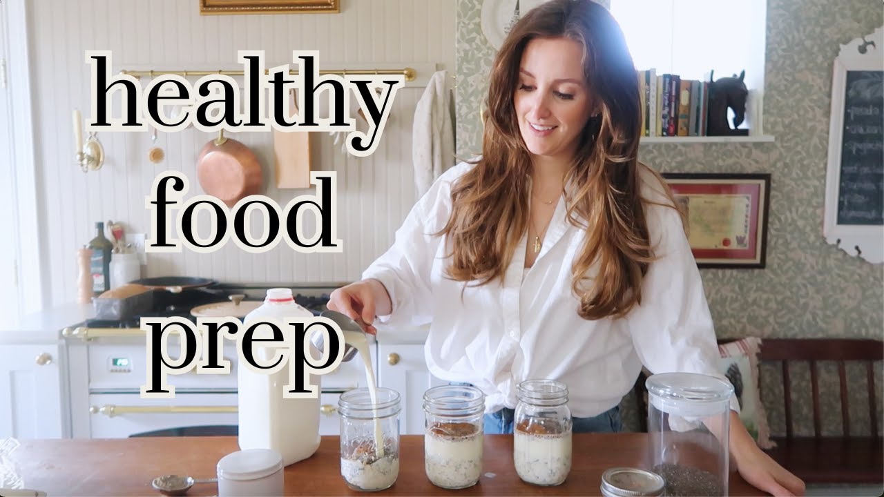 How I prep for a week of healthy/real food eating (busy mom + dietitian)