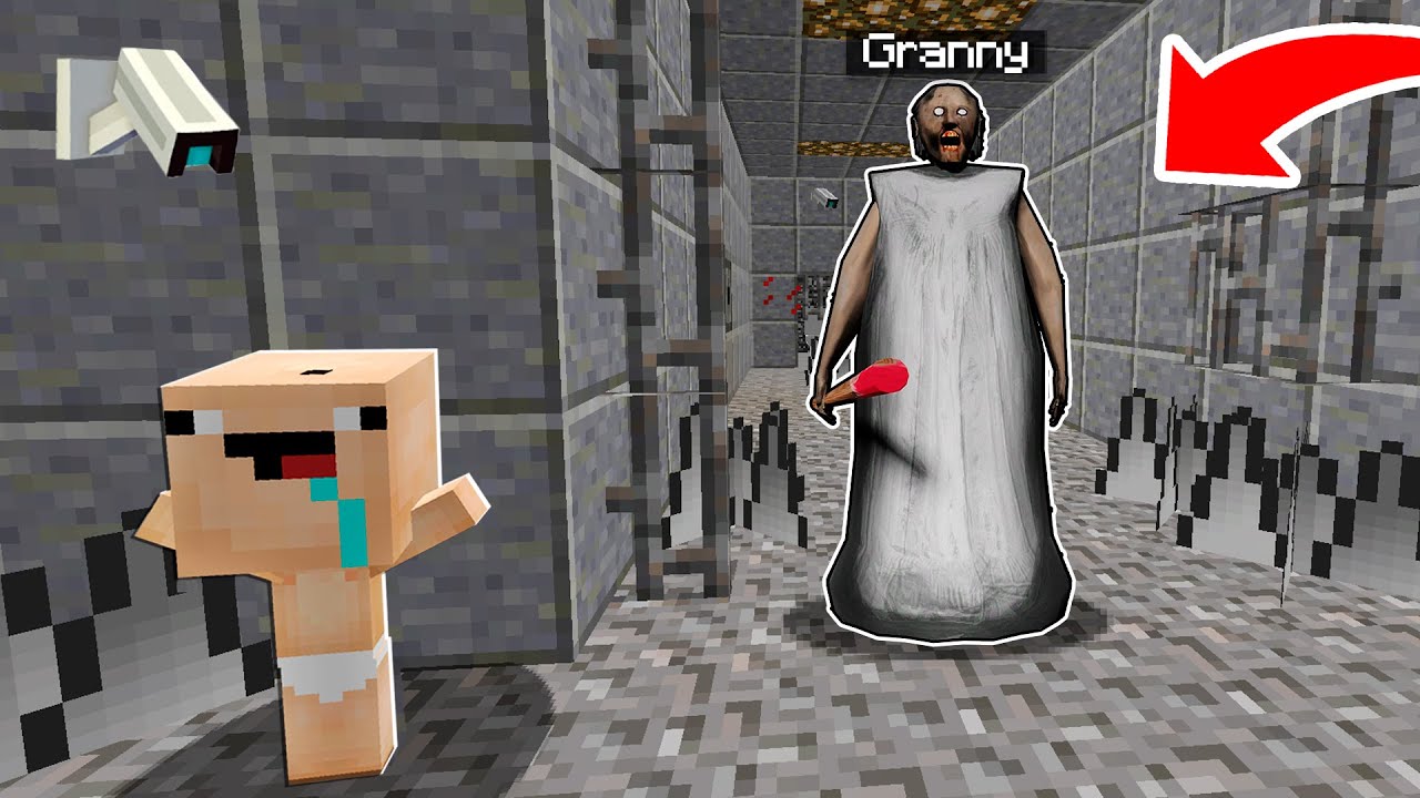 ESCAPA de la PRISION de GRANNY 😂 BEBE NOOB ESCAPA DE LA CARCEL GRANNY en MINECRAFT