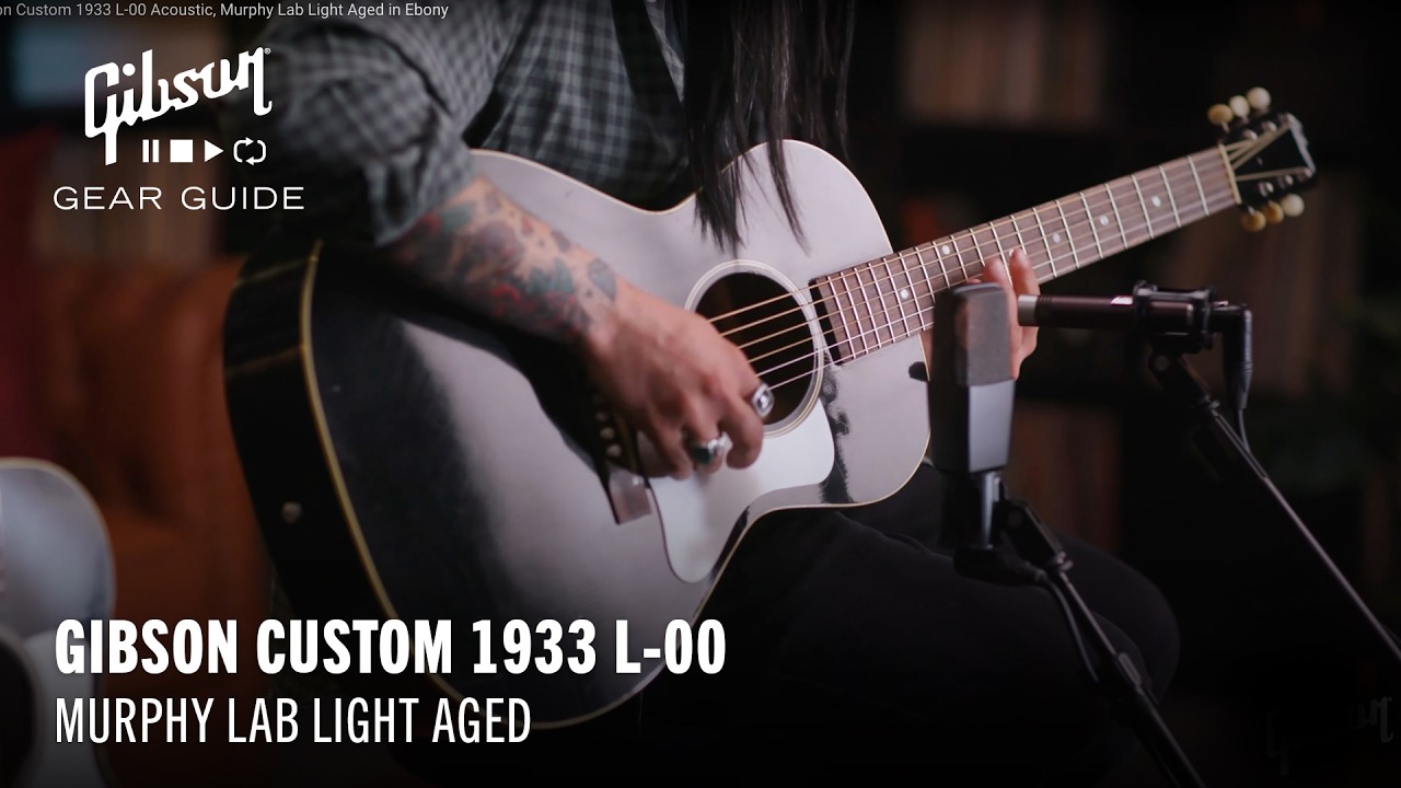 Gibson Custom 1933 L-00 Acoustic, Murphy Lab Light Aged in Ebony