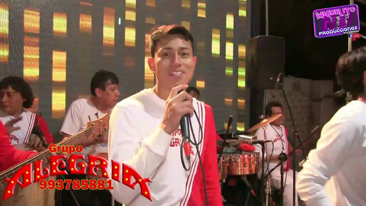 Grupo Alegria  En Vivo / Tema: Es Un Pecado Mix / Miguelito Producciones 992589464