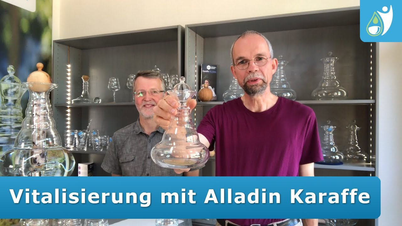 So energetisiert die Alladin Karaffe das Wasser