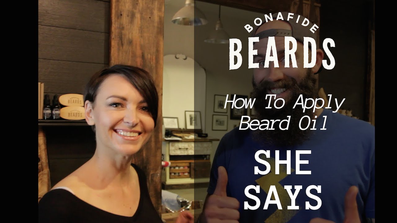 How To Apply Beard Oil - She Says