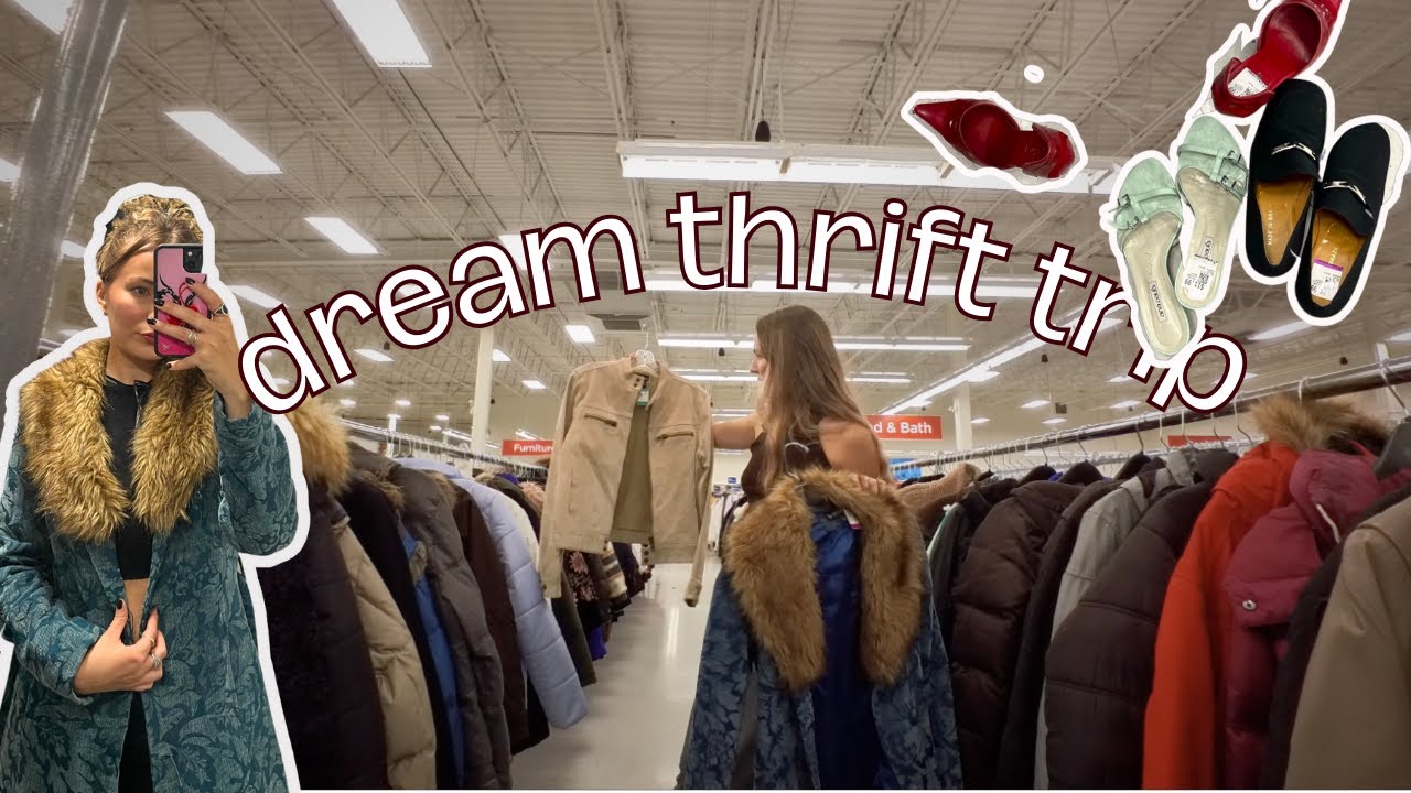 Thrift with me for cold weather inspo - the jackets popped off...