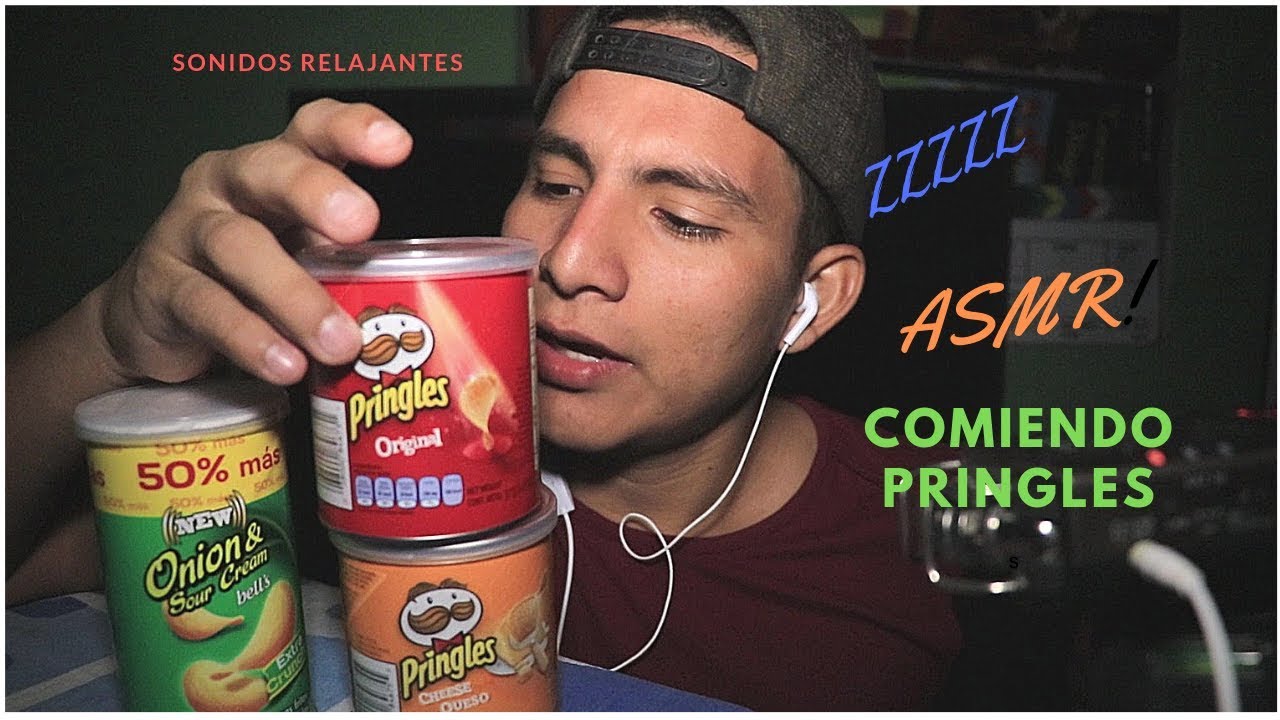 ASMR en español - comiendo papas pringles (duerme en segundos)