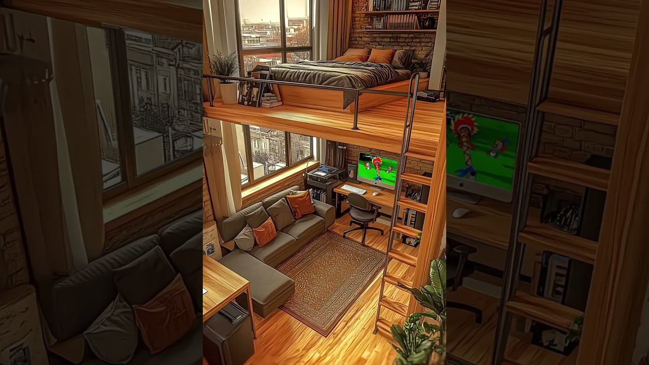 Cozy Loft Studio Design Ideas #naturelovers #ytstudio #cabincrew