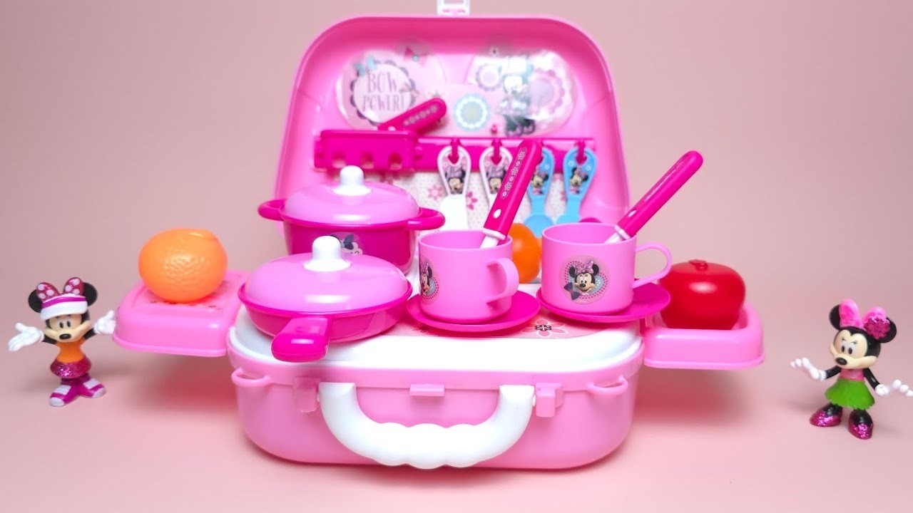 Disney Minnie Mouse Kitchen Set Satisfying with Unboxing Compilation Toys ASMR #744