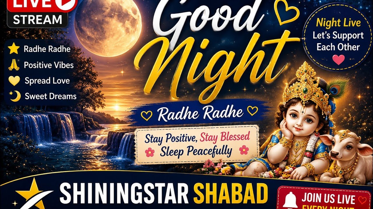 Night live with shabad ...radhe radhe ...let's support each other💫🌟🌟💫😻💖