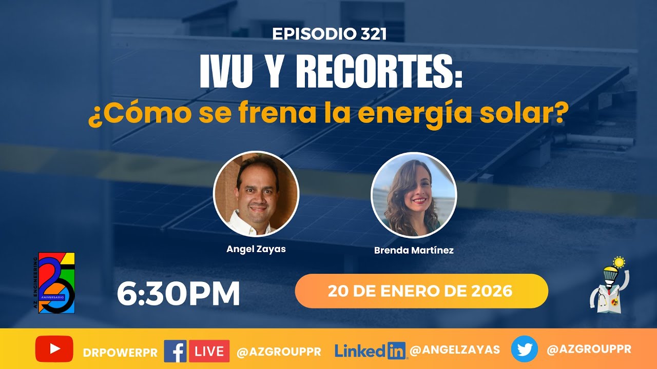 Episodio 321: IVU y Recortes: ¿cómo se frena la energía solar?