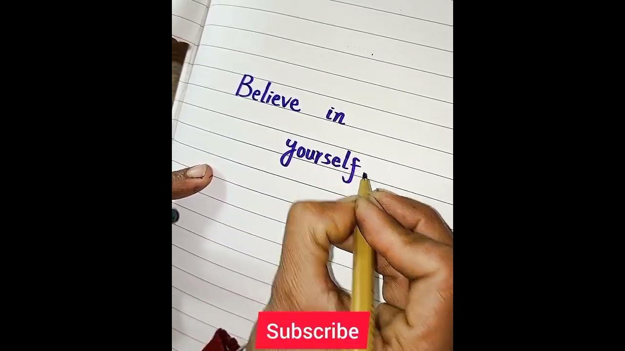 believe in yourself motivational quotes  #handwriting #shorts #short