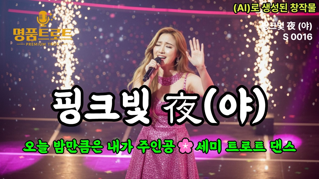[신나는트로트] 오늘 밤 만큼은 내가 주인공🌸핑크빛 夜 (야) | 세미 트로트 댄스 #흥트로트 #트로트추천