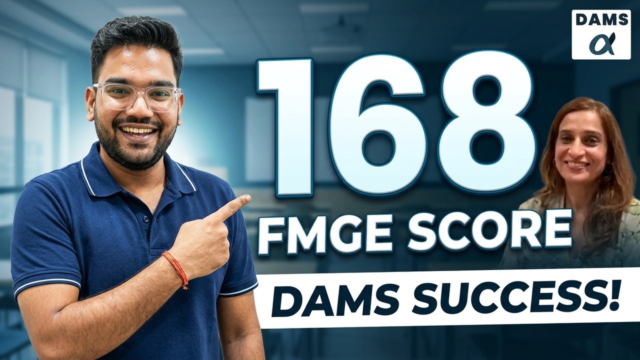 Реакция на результаты FMGE: 168 баллов с подготовкой от DAMS