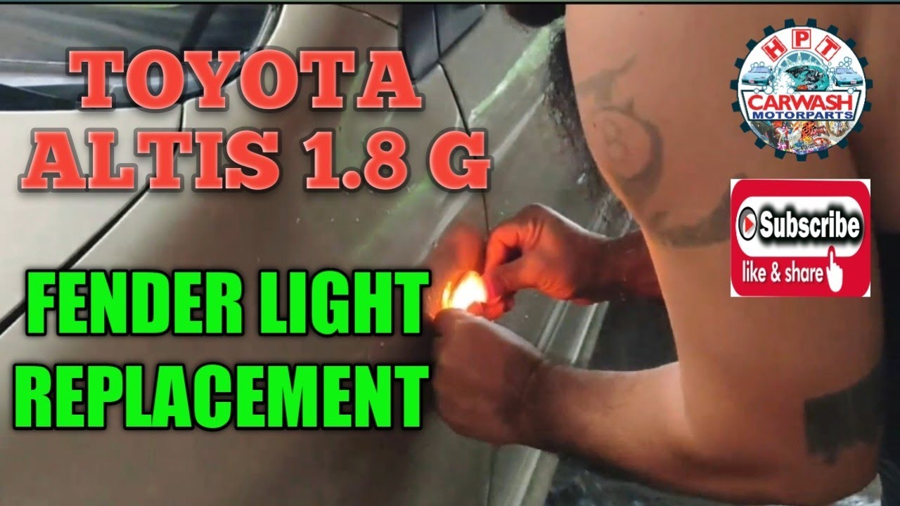 HOW TO INSTALL TOYOTA COROLLA ALTIS FENDER LAMP