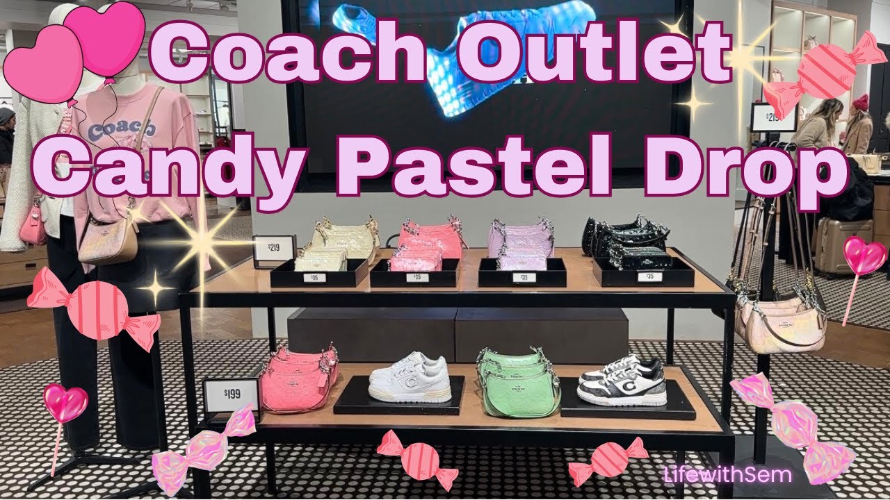 💕🍬Коллекция Coach Outlet Candy Pastel 2026 ✨ Обзор🦄 #coach #coachoutlet #coachcandy