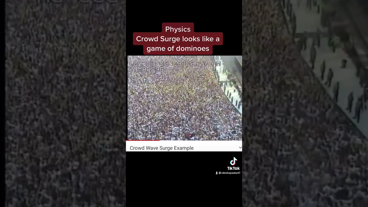 An example of what a crowd surge looks like at any massive concert