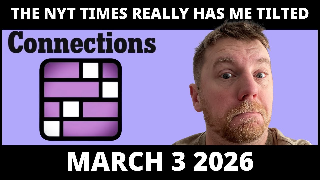 I've said it before so I won't say it again | Connections #996 (Mar 3 2026)
