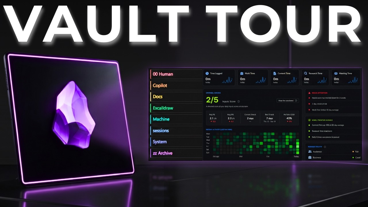 Obsidian Vault Deep Dive! Custom Plugins + Agentic Loops | My Full System