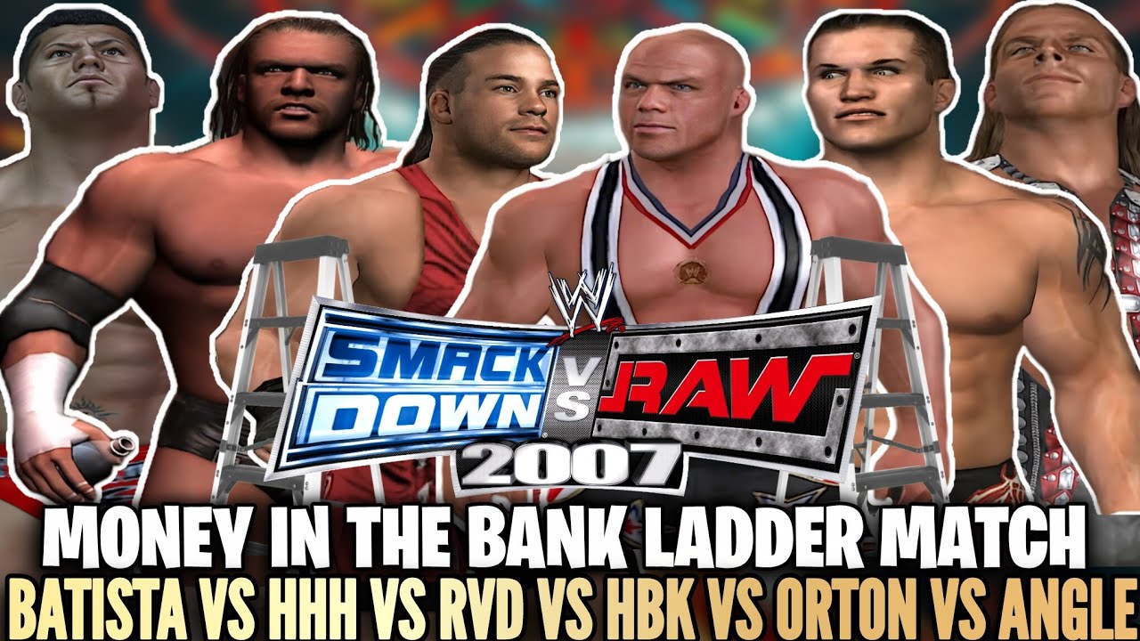 INSANE MONEY IN THE BANK LADDER MATCH! A.I Vs A.I (Smackdown Vs Raw 2007 Simulation) 