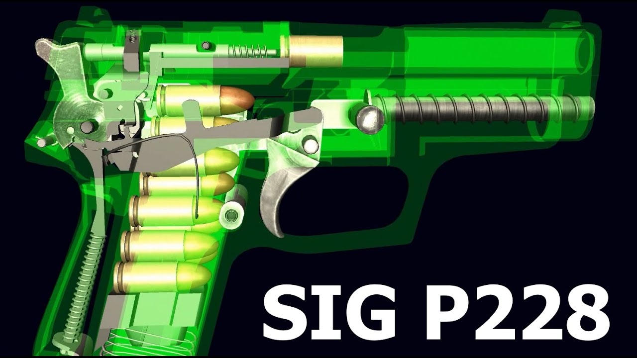 How a SIG P228 Pistol Works | Operation and Field Strip | World of Guns