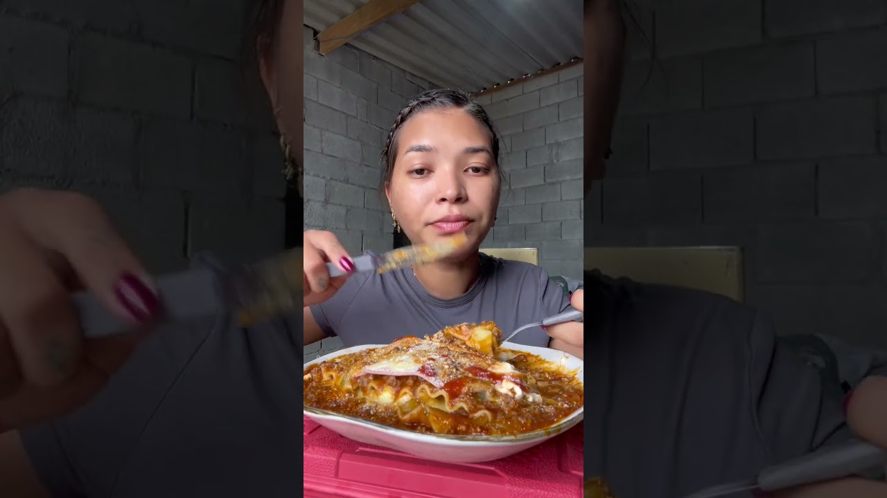 LASANHA DE CARNE ALMOÇO DE HOJE 