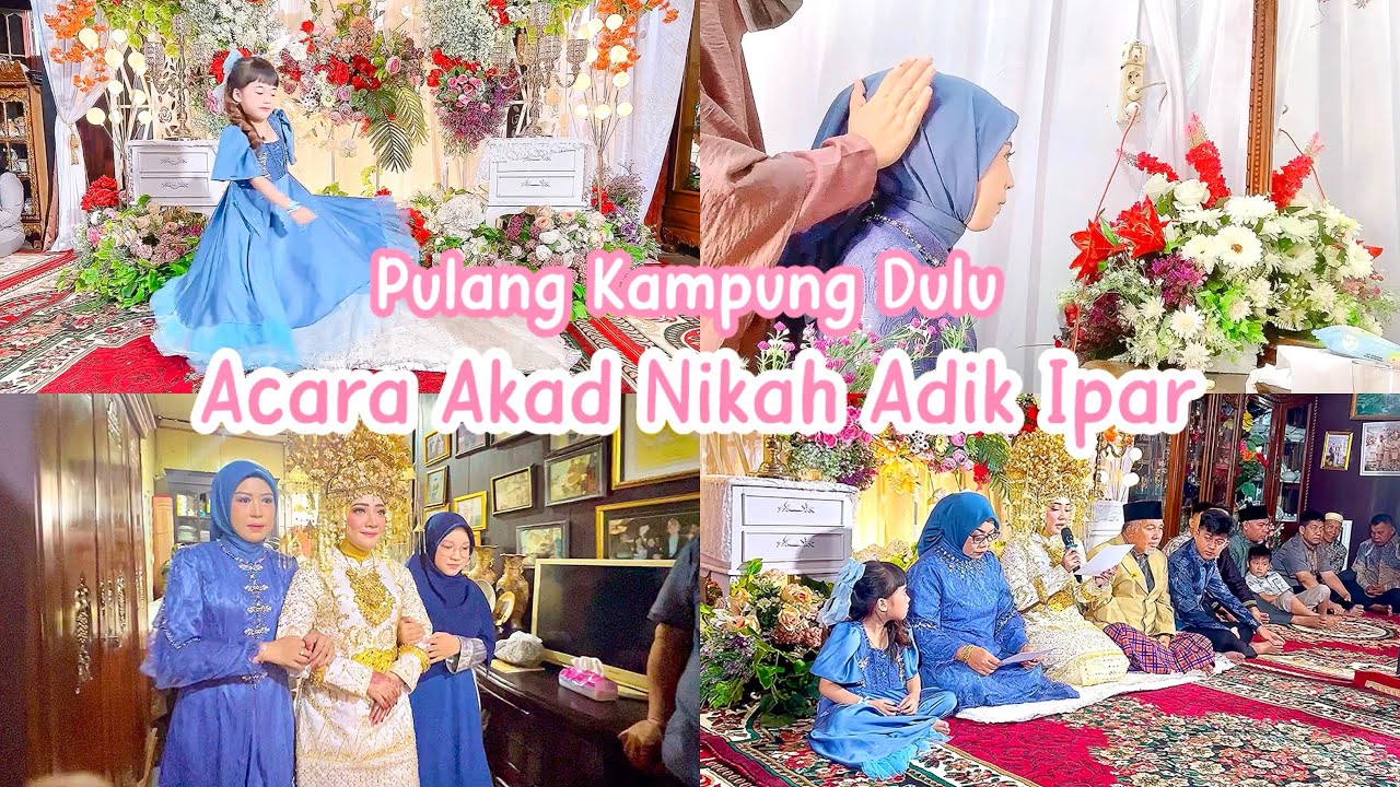 ACARA AKAD NIKAH ADIK IPAR ADAT PALEMBANG | Berasa Sedih Karna Gak Ada Suami 😔