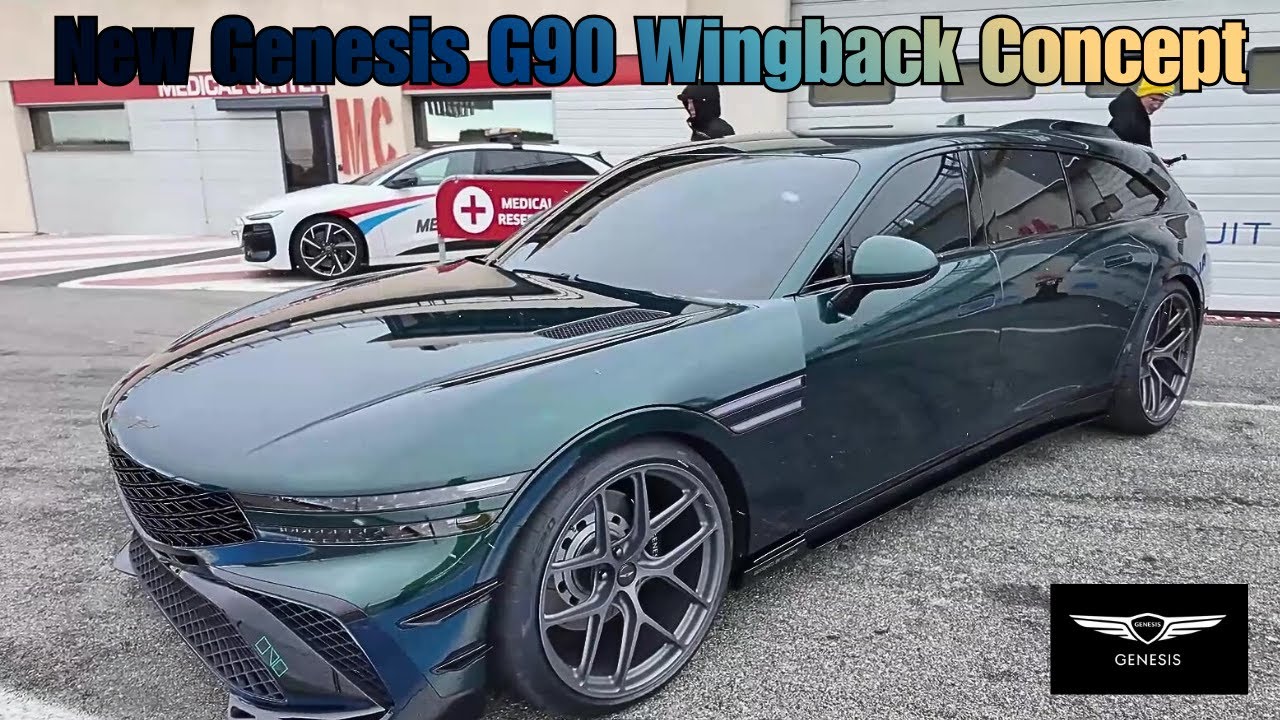 Подробный обзор концепт-кара Genesis G90 Wingback на гоночном треке Genesis Circuit во Франции