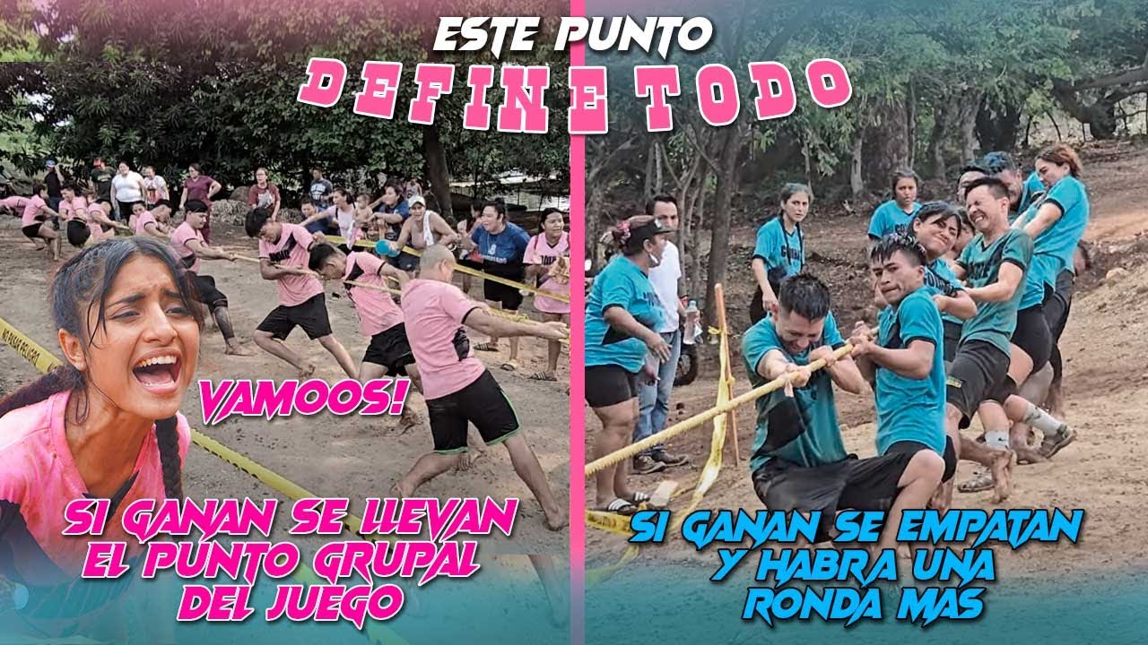 SI LOS ROSADOS ganan esta ronda se llevan el punto, SI LOS AZULES ganan empatan EL JUEGO 😬😱
