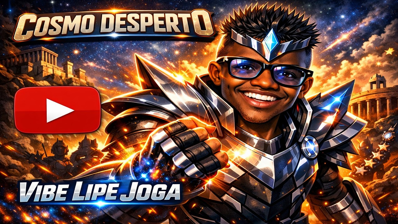 LIPE JOGA COSMO DESPERTO INSPIRADA EM CAVALEIROS DO ZODIACOS