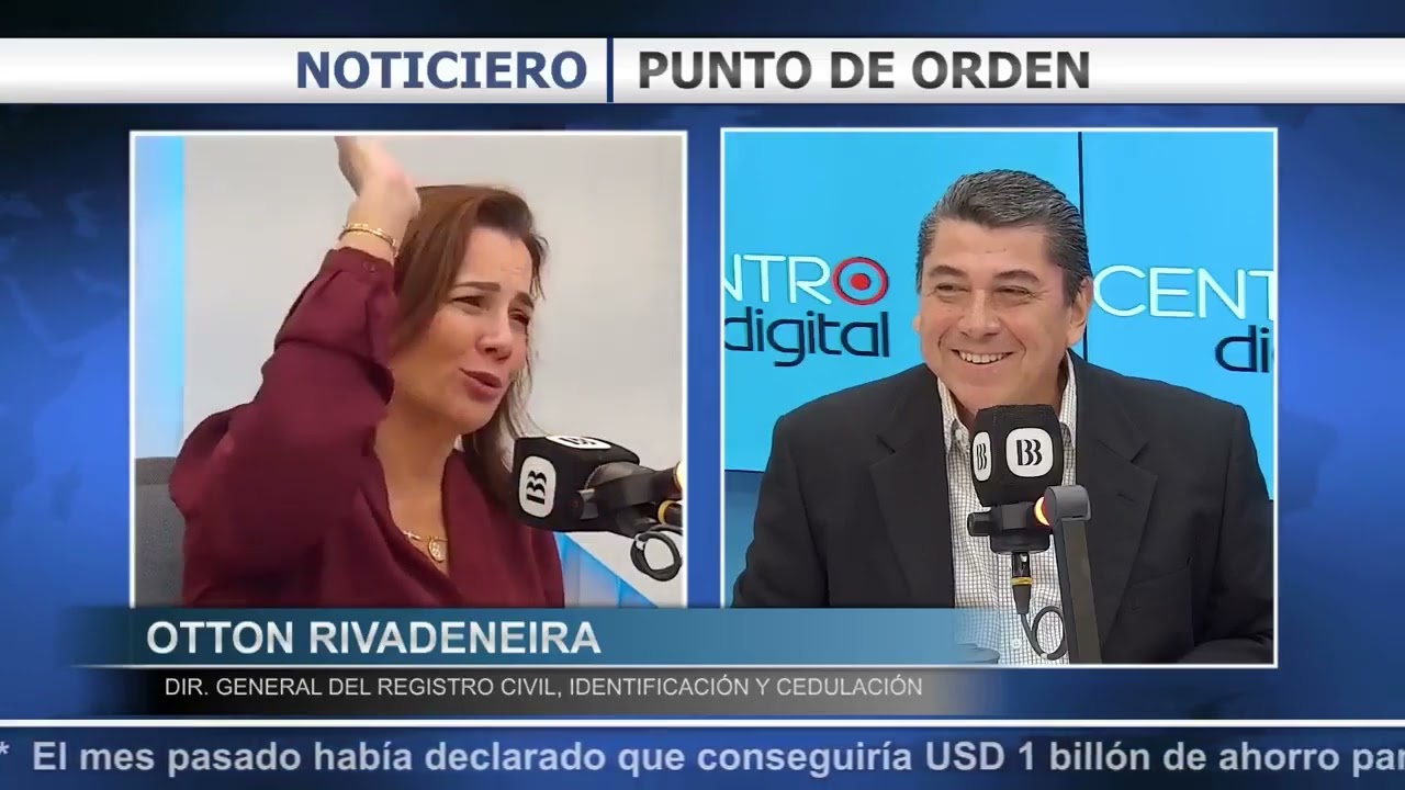 Otton Ribbadeneira - Director General del Registro Civil | Radio Centro