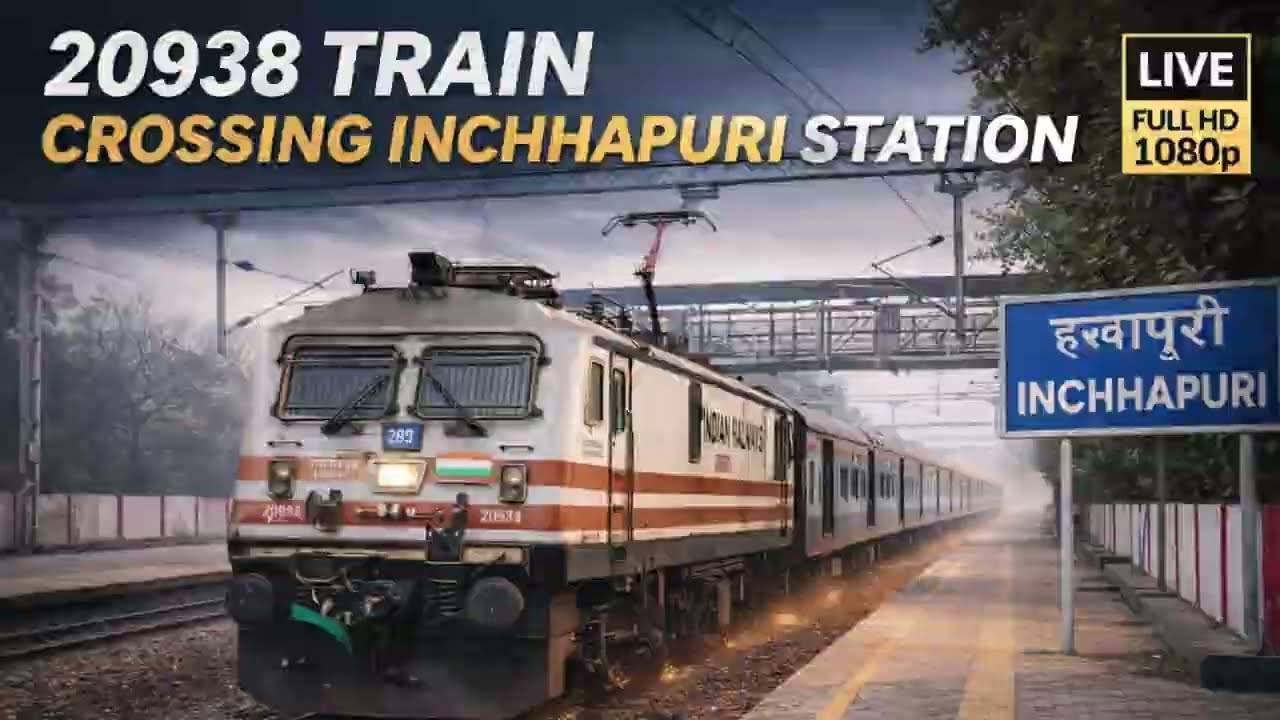 GZB  WAP-5 Power 💥 20938 Express | Inchhapuri Crossing #viralvideo #trending #viral #highspeedtrain 