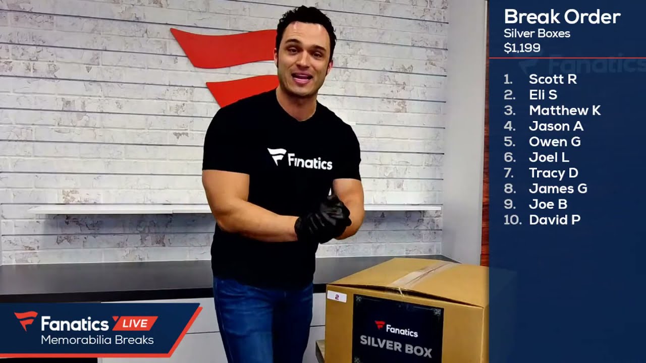 Fanatics Live Memorabilia Breaks - Silver Boxes!