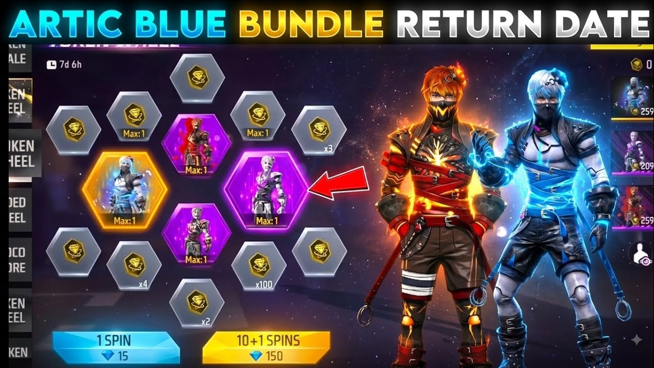 Arctic Blue Bundle Return Date 😍🥳 | Arctic Blue Bundle Return | Arctic Blue FF Return