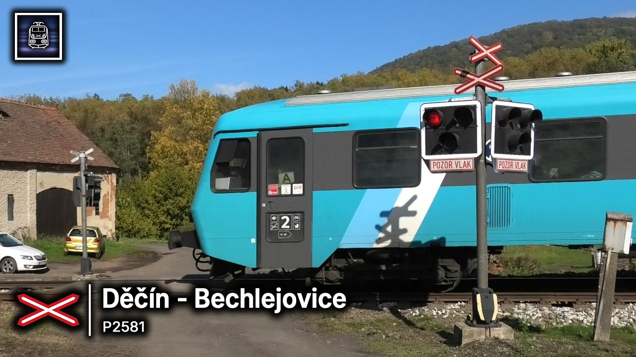 Železniční přejezd ▪ Děčín - Bechlejovice #3 || 12.10.2024