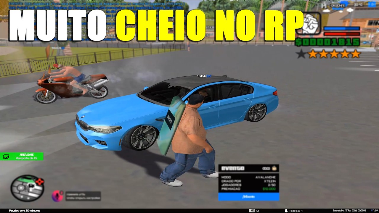 QUASE 600 JOGADORES NO HZ RP - GTA SAMP RP