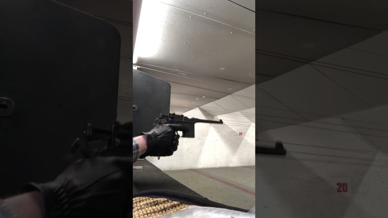 Mauser C96 9MM Export Firing