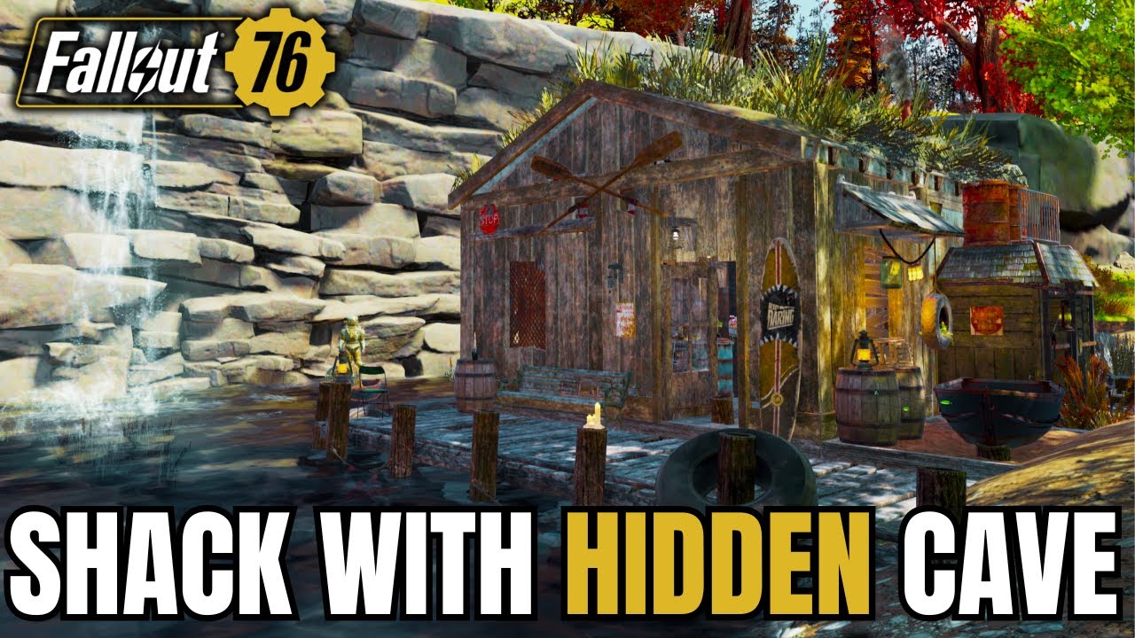 Shack Build With HIDDEN Cave! | Fallout 76 Camp Tutorial
