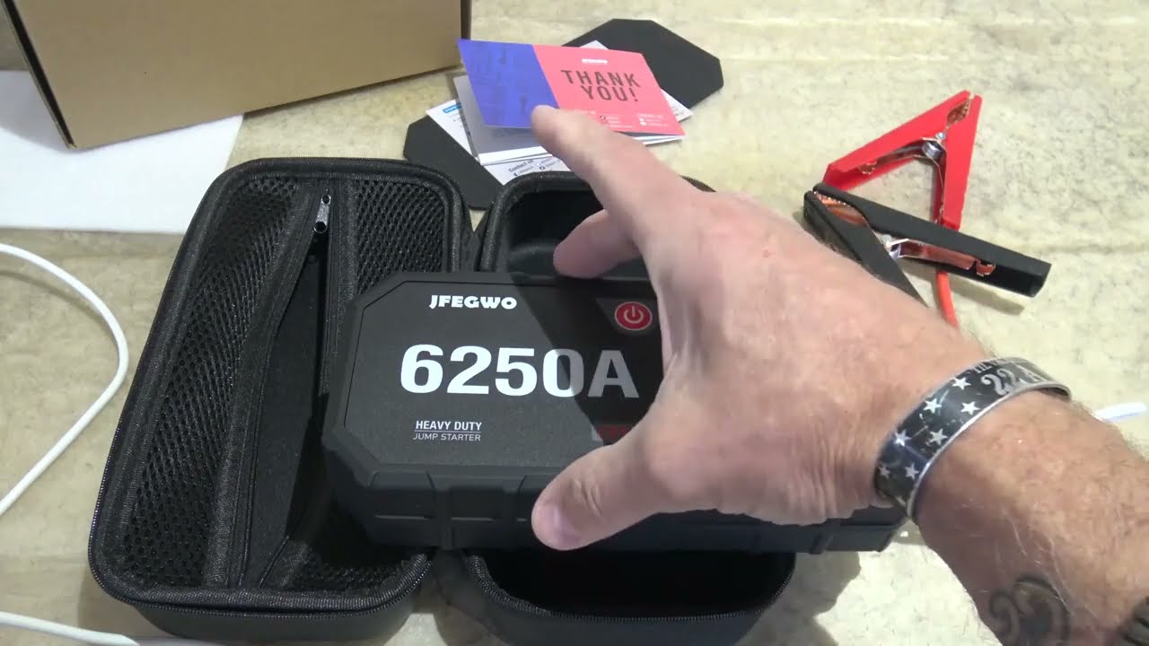 JFEGWO 6250A Jump Starter Car Battery Booster Power Bank