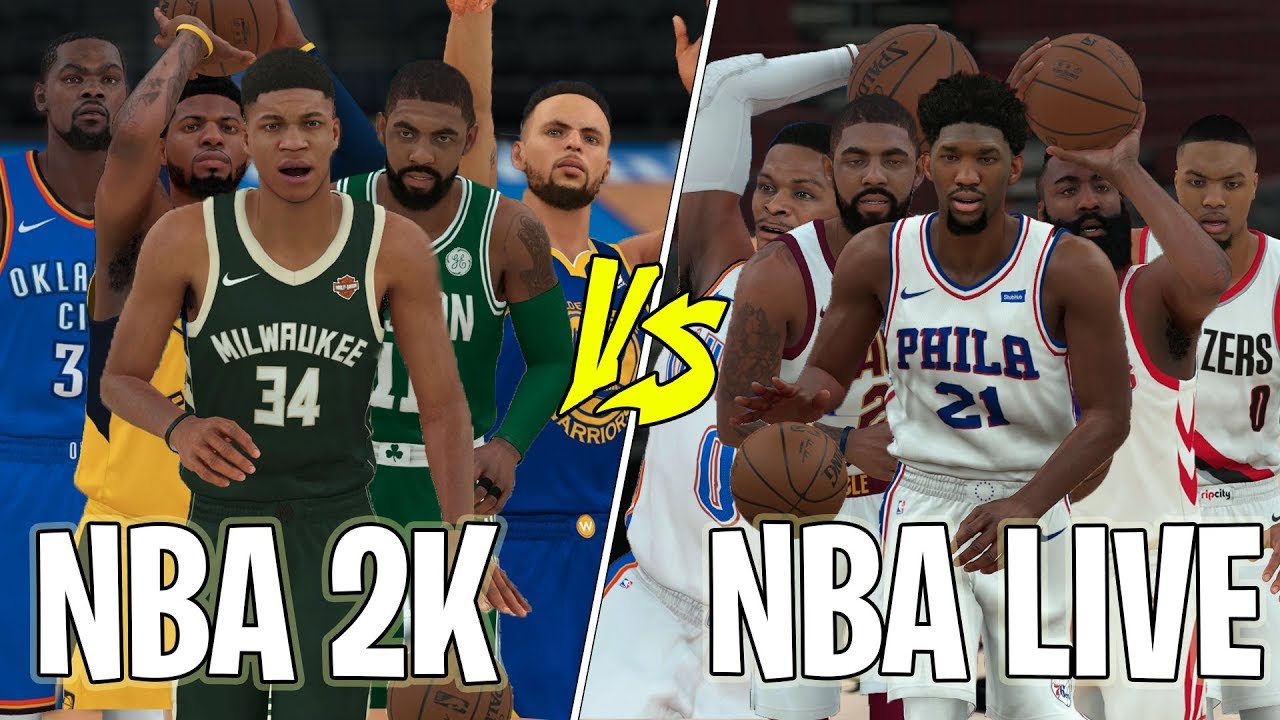 NBA 2K VS NBA Live Cover Athletes!