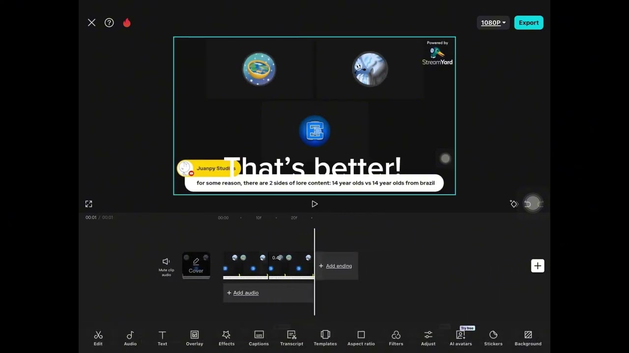 Как сделать ремикс Спарты Pitch на CapCut