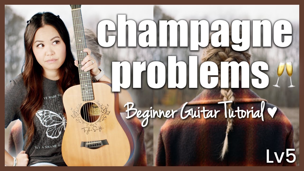 champagne problems 🤎 Taylor Swift EASY Guitar Tutorial Beginner Lesson 🎸 Chords, Picking & Solo Tab!