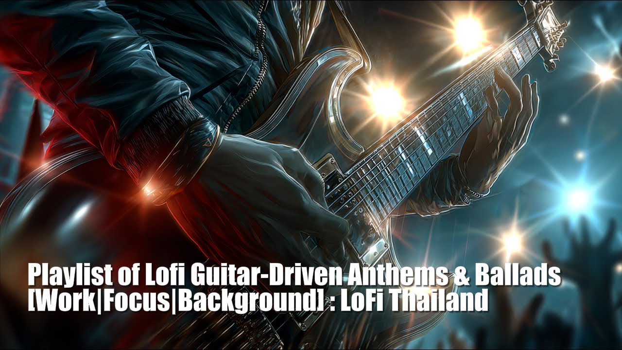 Playlist of Lofi Guitar-Driven Anthems & Ballads [Work|Focus|Background] : LoFi Thailand