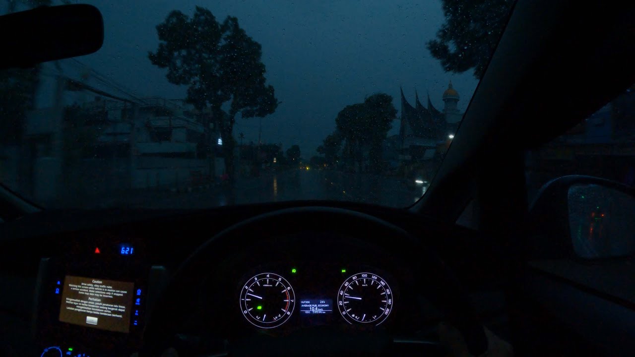 Early Morning Drive in The Rain