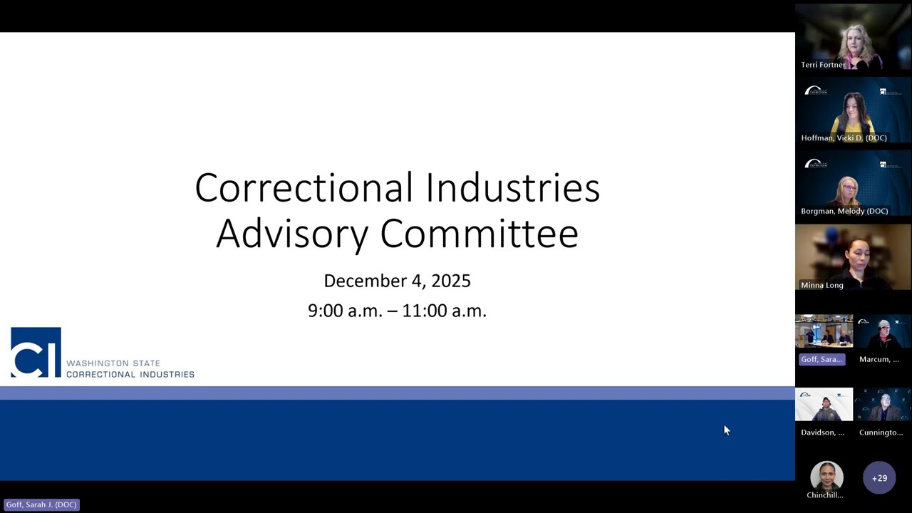 CI Advisory Committee December 4, 2025